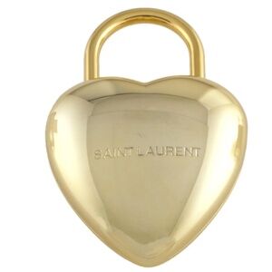 Saint Laurent 3D Puffed Heart Lock and Key